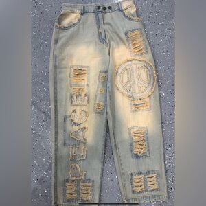 Peace jeans